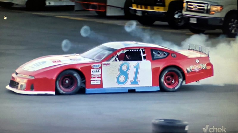 UP IN SMOKE ON LAP 47 OF CANADA 200